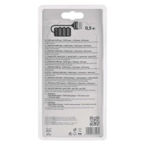 EMOS Scart kábel 3 Scart+3 RCA+SVHS 0.5m