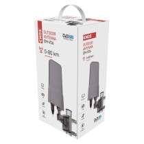 Antena zewnętrzna EM-VO6, 0–80 km DVB-T2, DAB, filtr LTE/4G