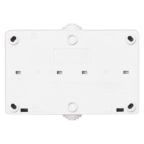 Kombinace zás+přep. č.6 nástěnný, IP44, French, bílá