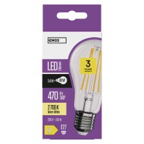 LED žárovka Filament A60 / E27 / 3,4 W (40 W) / 470 lm / teplá bílá