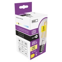LED žárovka Filament A60 / E27 / 3,4 W (40 W) / 470 lm / teplá bílá