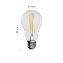 LED izzó Filament A60 / E27 / 11 W (100 W) / 1 521 lm / természetes fehér