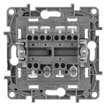 Legrand Niloé přepínač dvojitý střídavý č. 6+6, bílý