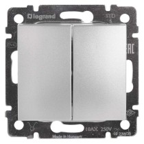 Legrand Valena přepínač sériový č. 5, stříbrný