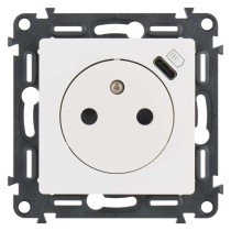 Legrand Valena Life zásuvka jednonásobná, USB-C, bílá