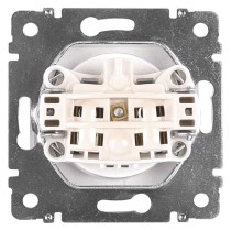 Legrand Valena zásuvka jednonásobná, stříbrná