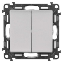 Legrand Valena Life přepínač sériový č. 5, hliník