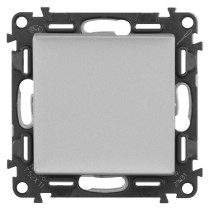 Legrand Valena Life ovladač tlačítkový zapínací 1/0, hliník