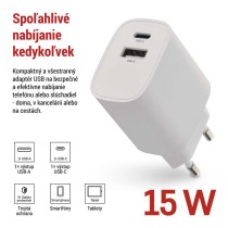 Univerzálny USB adaptér BASIC do siete 15 W max.