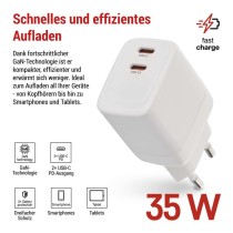 USB Netzadapter GaN PD 35 W max.