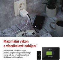 Univerzální USB adaptér GaN do sítě PD 20 W max.