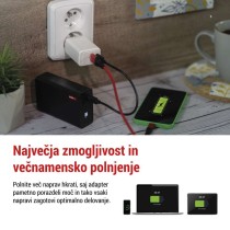 USB polnilec hišni GaN PD 45 W max.