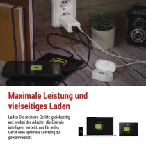 USB Netzadapter GaN PD 65 W max.
