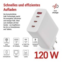 USB Netzadapter GaN PD 120 W max.
