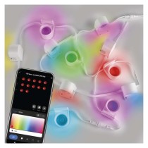 GoSmart LED prožektors - 255 cm gara ķēdīte, 12 daļas, 7 W, RGBIC+CCT, regulējams, WiFi