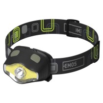 COB LED + LED čelovka P3536, 220 lm, 100 m, 3x AAA