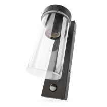 LED zahradní nástěnné svítidlo s čidlem soumraku, 12,8 x 8 x 27 cm, 1 x E27, 15 W