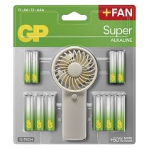 GP alkáli elem SUPER AA 12+AAA 12+Fan BL