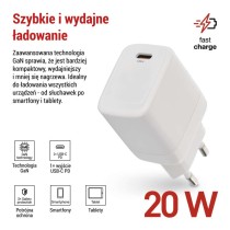 Ładowarka USB GaN PD 20 W max.