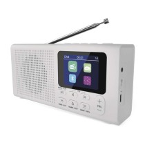 Hordozható rádió Bluetooth, DAB / DAB+ / FM, fehér színben
