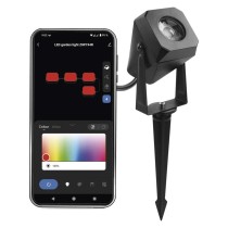 GoSmart LED-Außenstrahler, Erweiterungsset, 1 Stück, 1,5 W, RGBIC dimmbar, WiFi