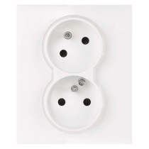 Legrand Suno zásuvka dvojnásobná, bílá