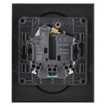 Legrand Suno zásuvka dvojnásobná, stříbčernárná