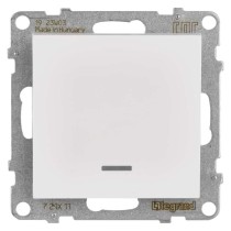 Legrand Suno spínač č. 1, podsvícený, bílý