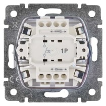 Legrand Valena ovladač tlačítkový zapínací 1/0, stříbrný