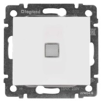 Legrand Valena spínač č. 1, podsvícený, bílý