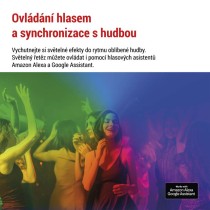 GoSmart LED světelný řetěz – 15× párty žárovky, 15 m, venkovní i vnitřní, RGBIC WiFi