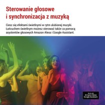 GoSmart Łańcuch świetlny LED RGB IC, 15 żarówek, 15 m, IP 65, WiFi