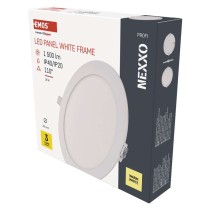LED süllyesztett lámpatest NEXXO, kerek, fehér, 18W, meleg fehér