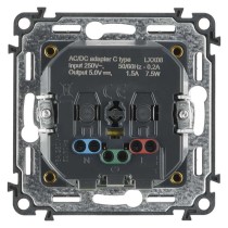 Legrand Valena Life zásuvka jednonásobná, USB-C, hliníková