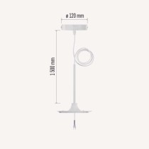 Függő készlet led lum. fehér