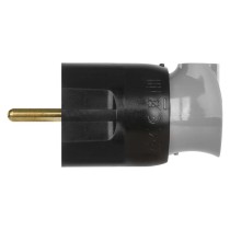 Legrand vidlice otočná, černá