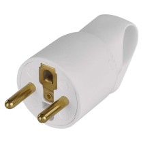 Legrand vidlice přímá s uchem, bílá