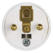 Legrand vidlice přímá s uchem, bílá