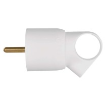 Legrand vidlice přímá s uchem, bílá