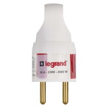 Legrand vidlice přímá s uchem, bílá