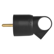 Legrand vidlice přímá s uchem, černá