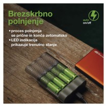 GP polnilec baterij Speed M451 + 4× AA ReCyko 2700