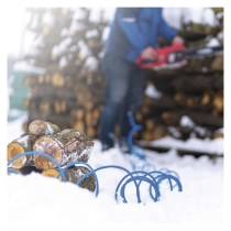 Počasí odolný prodlužovací kabel 20 m / 1 zásuvka / modrý / PVC / 230 V / 1,5 mm2