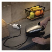 Przedłużacz 1,4 m / 2 gniazda / biały / PVC / 1 mm2