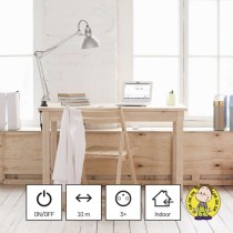 Prodlužovací kabel 10 m / 3 zásuvky / s vypínačem / bílý / PVC / 1,5 mm2