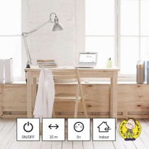 Prodlužovací kabel 10 m / 5 zásuvek / s vypínačem / bílý / PVC / 1,5 mm2