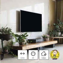 Przedłużacz 1,5 m / 3 gniazda / czarny / PVC / 1 mm2