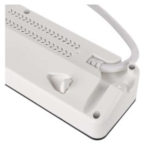 GoSmart prodlužovací kabel 2 m / 4 zásuvky / s vyp. / s USB / bílá-černá / PVC / 1,5 mm2