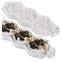 Samostatná 4 zásuvka, bílá