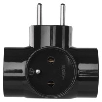 Rozgałęźnik 3x czarny